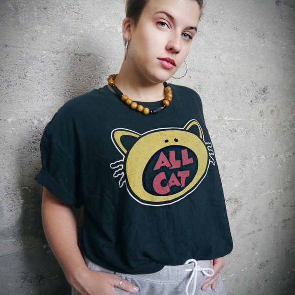 Arm The Animals Over-Sized "All-Cat" Graphic Tee - Picture 3 of 3